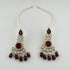 Gold Plated Kundan Bridal Jewelry Set | Maroon Necklace Set | Pearl Wedding Jewelry | Indian Bridal Set | Pakistani Jewelry