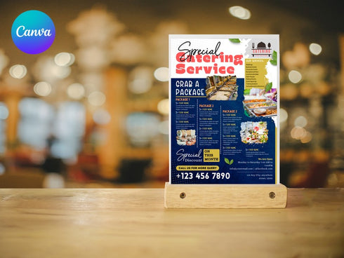 Special Catering Flyer Template, Editable Food Flyer, Printable Catering Promotion, Event Catering Marketing Pdf, Catering Flyer