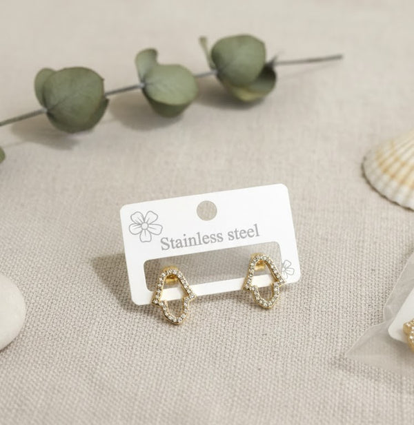 Stainless Steel Premium Quality Stud Earrings | Minimalist Jewelry | Hypoallergenic Studs | Daily Wear | Gift for Women Men | Durable
