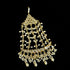 White Furshi Kundan Jhumar | Gold Plated Pearl Bridal Hair Accessory