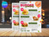Burger Deals Flyer Template, Editable Food Flyer, Printable Burger Sale Promotion, Fast Food Marketing Pdf, Burger Flyer