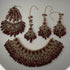 Gold Plated Bridal Jewelry Set | Maroon Kundan Necklace Set | Bridal Set | Pearl Wedding Jewelry | Indian Choker Set (Copy)