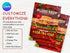 Delicious Burger Flyer, Editable Food Flyer, Printable Restaurant Promotion, Burger Sale, Fast Food Menu Marketing, Burger Flyer