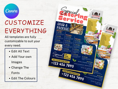 Special Catering Flyer Template, Editable Food Flyer, Printable Catering Promotion, Event Catering Marketing Pdf, Catering Flyer