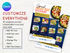 Salad Bar Flyer Template, Editable Healthy Food Flyer, Printable Restaurant Promotion, Fresh Salad Menu Pdf, Salad Bar, Salad Flyer