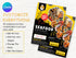 Seafood Flyer Template, Editable Food Flyer, Printable Restaurant Promotion, Fish & Seafood Sale, Fast Food Marketing PDF