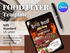 Grill Beef BBQ Party Flyer Editable Canva Template Summer Cookout Invitation Food Event Poster Barbecue Party Digital Download