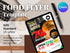 Burger Discount Flyer Template, Restaurant Fast Food Promo, Burger Sale Poster, Editable Canva Flyer, Digital Download