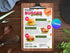 Burger Deals Flyer Template, Editable Food Flyer, Printable Burger Sale Promotion, Fast Food Marketing Pdf, Burger Flyer