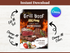 Grill Beef BBQ Party Flyer Editable Canva Template Summer Cookout Invitation Food Event Poster Barbecue Party Digital Download