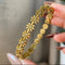 Premium Stainless Steel Floral Handcuff | Golden Flower Bracelet | Premium Elegant Designer Bangle | Women Jewelry | Premium Bracelet