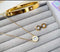 Gold Plated Crystal Pendant Necklace Earrings | Bangle Set for Women | Stainless Steel Minimalist Luxury Jewelry Gift | Luxury Jewelry
