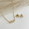 Premium Stainless Steel Infinity Symbol Set | Elegant Necklace and Earrings Jewelry | Timeless Love Gift for Women | Steel Jewelry Set