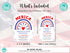 4th of July Birthday Invitation, Independence Day Patriotic Birthday Invitation Editable Template Instant Download PDF, JPG, or PNG