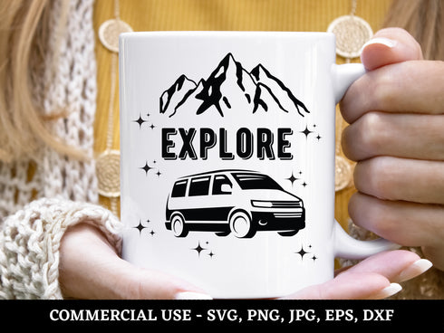 Camping SVG Bundle | Camper Life SVG PNG DXF EPS | Happy Camper Campfire Hiking Cut Files for Cricut | Adventure Vector Design