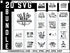 Hairdresser SVG Bundle | Hairstylist SVG PNG DXF EPS | Barber Beauty Quotes Cut Files for Cricut | Salon Funny Sayings Vector Design