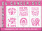 Breast Cancer SVG Bundle | Cancer Awareness SVG PNG DXF EPS | Pink Ribbon Cut Files for Cricut | Awareness Shirt Vector Design