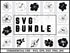 Tropical Flower SVG Bundle | Hibiscus Leaves SVG PNG DXF EPS | Tropical Floral Clipart Cut Files for Cricut | Summer Vector Design