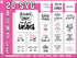 Eyelashes SVG Bundle | Eyelash SVG PNG DXF EPS | Beauty Eyebrows Clipart Cut Files for Cricut | Glam Girl Vector Design