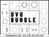 Wreath SVG Bundle | Circle Floral Wreath SVG PNG DXF EPS | Heart Laurel Monogram Cut Files for Cricut | Wedding Frame Vector Design