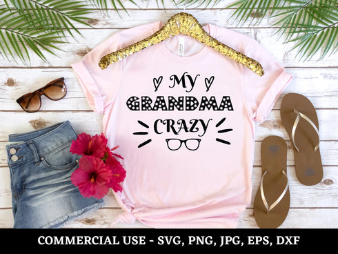 Grandma SVG Bundle | Grandma Shirt SVG PNG DXF EPS | Blessed Nana Grandparents Cut Files for Cricut | Mother’s Day Vector Design