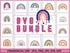 Rainbow SVG Bundle | Boho Rainbow SVG PNG DXF EPS | Cute Pastel Rainbow Clipart Cut Files for Cricut | Colorful Rainbow Vector Design