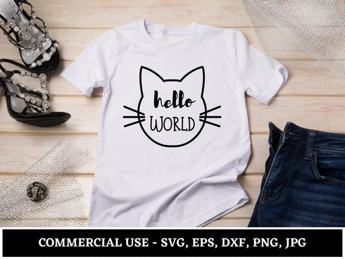 Baby Milestone SVG Bundle | Hello World SVG PNG DXF EPS | Birth Stats Baby Announcement Cut Files for Cricut | Newborn Sign Vector Design