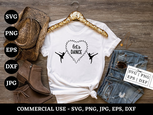 Dance SVG Bundle | Dancer Silhouette SVG PNG DXF EPS | Dance Shirt Cut Files for Cricut | Ballet Hip Hop Vector Design