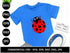Ladybug SVG Bundle | Layered Ladybug SVG PNG DXF EPS | Ladybug Clipart Cut Files for Cricut | Cute Insect Vector Design
