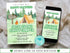 Editable Camping Birthday Invitation, Adventure Forest Camp Birthday Invitation Template, Camper Birthday Invitation, Printable, Corjl