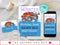 Pool Party Invitation Template, Pool Birthday Party, Monster Splash Birthday Bash Invite, Monster Truck Waterslide, Summer Birthday Party