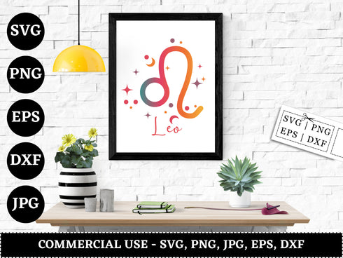 Zodiac Signs SVG Bundle | Astrology Zodiac SVG PNG DXF EPS | Star Sign Clipart Cut Files for Cricut | Celestial Vector Design