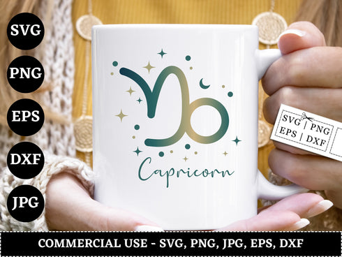 Zodiac Signs SVG Bundle | Astrology Zodiac SVG PNG DXF EPS | Star Sign Clipart Cut Files for Cricut | Celestial Vector Design