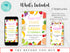 Tutti Frutti Invitation, Instant Download, Two-Tti Frutti Birthday Party Invitation Template, 6th Birthday Invite, Fruit Invitation, Corjl