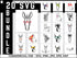Donkey SVG Bundle | Donkey SVG PNG DXF EPS | Farm Animal Donkey Cut Files for Cricut | Donkey Head Vector Design
