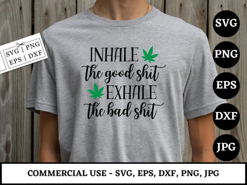 Weed SVG Bundle | Cannabis SVG PNG DXF EPS | Stoner Quotes Blunt Leaf Cut Files for Cricut | Marijuana Vector Design