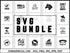Horse SVG Bundle | Horse Silhouette SVG PNG DXF EPS | Equestrian Clipart Cut Files for Cricut | Horseshoe Vector Design