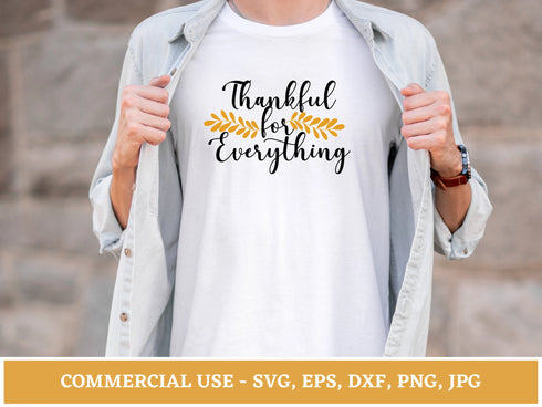 Thanksgiving SVG Bundle | Thankful SVG PNG DXF EPS | Gobble Fall Shirt Cut Files for Cricut | Autumn Holiday Vector Design