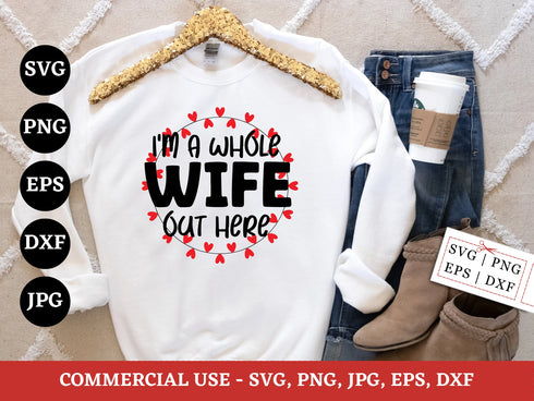 Husband and Wife SVG Bundle | Marriage Sayings SVG PNG DXF EPS | Funny Wifey Hubby Cut Files for Cricut | Love Humor Vector Design