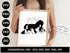 Wild Horse Mountain SVG | Horse Mountain Silhouette SVG PNG DXF EPS | Outdoor Adventure Cut Files for Cricut | Nature Vector Design