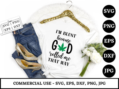 Weed SVG Bundle | Cannabis SVG PNG DXF EPS | Stoner Quotes Blunt Leaf Cut Files for Cricut | Marijuana Vector Design