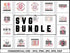 Retro Halloween SVG Bundle | Groovy Halloween SVG PNG DXF EPS | Hippie Spooky Sublimation Designs for Cricut | Vintage Halloween Vector Design