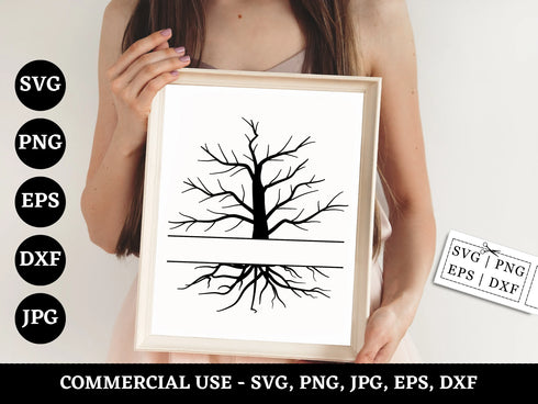 Tree SVG Bundle | Forest Tree Silhouette SVG PNG DXF EPS | Woodland Nature Cut Files for Cricut | Outdoor Vector Design