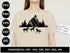 Wild Horse Mountain SVG | Horse Mountain Silhouette SVG PNG DXF EPS | Outdoor Adventure Cut Files for Cricut | Nature Vector Design
