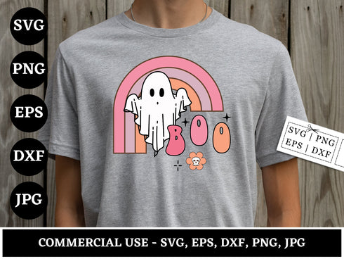 Retro Halloween SVG Bundle | Halloween Vector Witch Ghost Pumpkin SVG PNG DXF EPS | Sarcastic Spooky Shirt Cut Files for Cricut