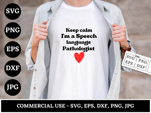Speech Language Pathologist SVG | SLP SVG PNG DXF EPS | Speech Therapy Clipart Cut Files for Cricut | SLP Shirt Vector Design
