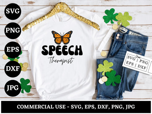Speech Language Pathologist SVG | SLP SVG PNG DXF EPS | Speech Therapy Clipart Cut Files for Cricut | SLP Shirt Vector Design