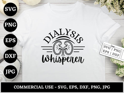 Dialysis SVG Bundle | Dialysis Nurse Tech SVG PNG DXF EPS JPG | Nephrology Shirt Design Cut Files for Cricut | Medical Vector Design
