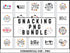 Snacking PNG Bundle | Snack Goals PNG SVG | Coffee Ice Cream Clipart for Cricut & Silhouette | Food Lover Digital Design