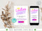 Editable Ladies Night Invitation, Ladies Night, Girls Night In, Bachelorette, Birthday, Cocktails, Pink, Print or Text Invite